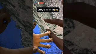 Scary Giant Hand🤚💀Found On Google Earth #shorts