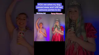 POV: when my dog passed away and I still had princess parties to do  #pov #shorts #taylorswift #ttpd