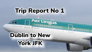 Trip report 1 Aer Lingus Dublin-New York JFK #dublinairport #tripreport #jfkairport #aerlingus #4k