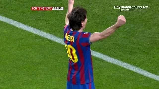 Lionel Messi vs Valencia (Home) 09-10 HD 1080i - English Commentary