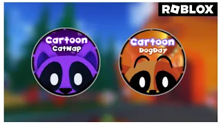 New Location of "CatNap (Cartoon)" and "DogDay (Cartoon)" Badges in Smiling Critters RP [ROBLOX]