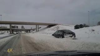 GTA: Ride-along between cars stuck in snow in aftermath of mega storm 1-17-2022