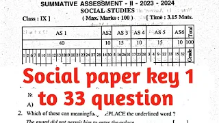 AP 9th Social full Answer Key Sa2 2024, Class 9th Social Studies question with answer