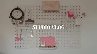 STUDIO VLOG 💌 a day in a life as a small business owner 📦 packing lots of orders