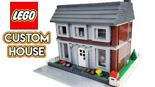 Custom LEGO House MOC with Full Interior Detail