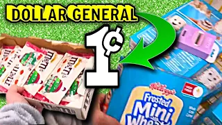 1¢ 🔥 ⏱️  5 minute ⏱️penny shopping challenge!!!! 🍀 Dollar General 🤣