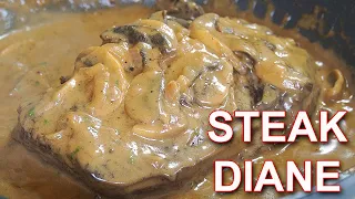 Steak Diane & Mushroom Sauce The Best, The Most Famous Steak recipe in the WORLD