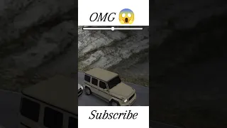 Drown camera view of Caucasus city and G wagon