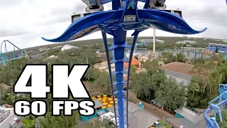 4K 60FPS *AWESOME* Manta Roller Coaster POV Onride Footage SeaWorld Orlando GoPro Hero 6