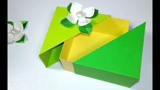 Unique DIY gift box with lid. ANY SIZE you want. EASY tutorial Easter gift box.