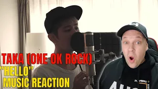 One Ok Rock ( TAKA ) - " HELLO " ADELE COVER [ Reaction ] | UK REACTOR