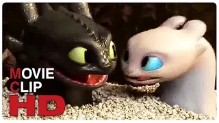 Toothless And Light Fury Date Scene - HOW TO TRAIN YOUR DRAGON 3 (2019) Movie CLIP HD