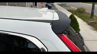 2018 Honda CRV spoiler wraping in carbon fiber. (Honda CRV 2017, 2019,2020,2021, 2022)