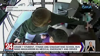 Grade 7 student, itinabi ang sinasakyang school bus nang magkaroon ng medical... | 24 Oras Weekend