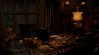 Victorian Ambience. Sherlock Holmes' apartment on Baker Street. ASMR Ambience