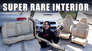 Buying Super Rare Tan Leather WRX seats For The Bugeye