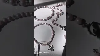 Авторська ручна робота з перлин та кристалів Swarovski / Swarovski Crystal Rosary / @rosarywithlove