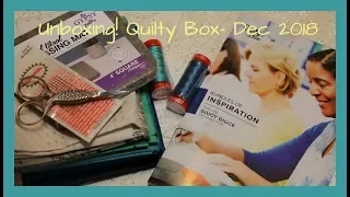 #Unboxing #QuiltyBox Unboxing Quilty Box Dec 2018