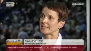 Parteitag der AfD: Interview mit Frauke Petry am 04.07.2015