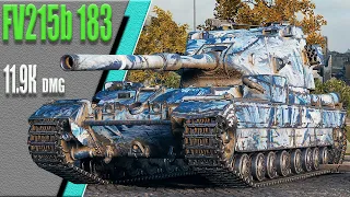 FV215b (183) карта Руинберг, 11.9К dmg, 5 kills. WoT 1.7.0. 2К VIDEO.