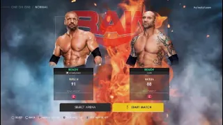 WWE 2K22 Triple H VS Batista