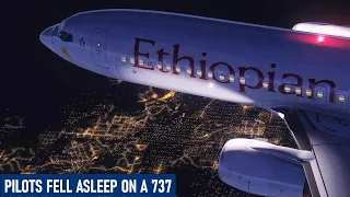 Sleepy pilots almost end up in another country - Ethiopian Airlines Flight 343