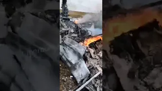 Su-35 ruso derribado en Ucrania