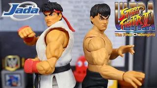 Jada Toys Ultra Street Fighter II: The Final Challengers Ryu & Fei Long Figure Review!