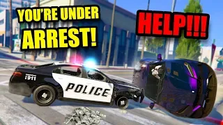 MAKING PEOPLE THINK I'M A REAL COP! *HILARIOUS!* | GTA 5 THUG LIFE #224