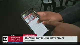 South Florida reacts to Trump guilty verdict