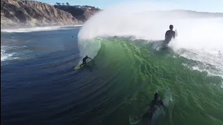 Blacks Beach Absolutely Firing/Surfing Big Barrels January 17, 2021 (Raw Footage) Afternoon Session