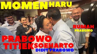 SUASANA HARU PRABOWO TITIEK SOEHARTO DAN KELUARGA AHMAD DHANI (AL EL DUL) DI RUMAH PRABOWO