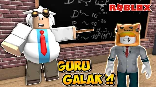 TAKUUT ADA GURU GALAK !! 🙀 - Roblox : Escape The School Obby!