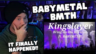 Metal Vocalist First Time Reaction - Bring Me The Horizon / BABYMETAL -KINGSLAYER ( LIVE )