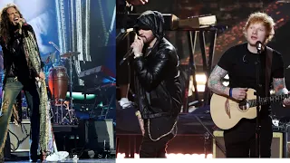 Eminem & Ed Sheeran, Aerosmith's Steven Tyler Full Video Performance Rock & Roll Hall of Fame 2022