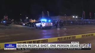 Seven people shot, one person dead in Austin neighborhood