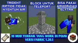 10 Mod terbaik yang work di pojav versi fabric 1.20.1