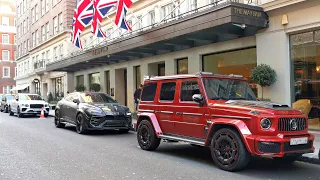 LUXURY SUV IN LONDON 2024 COMPILATION 🔥 FERRARI, ROLLS ROYCE, LAMBORGHINI, MANSORY, BENTLEY, URBAN..