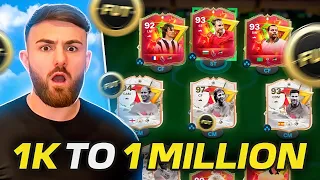 EASIEST way to go from 1k To 1 MILLION coins in EAFC 24! (How To Make 1 MILL EASY in FC 24) *GUIDE*