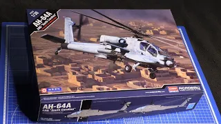 Расхламляю и начинаю собирать большой Апач  AH-64A в 35 масштабе "Academy"