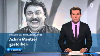 Achim Mentzel - Nachruf / Trauer i.d. ARD Tagesschau 04.01.2016