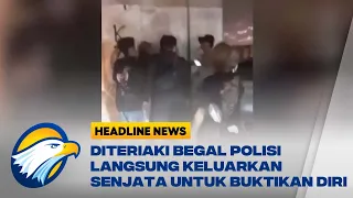 Viral, Polisi Acungkan Senjata Api Karena Diteriaki Begal oleh Provokator