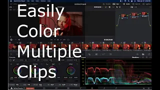 How to color grade multiple clips in DaVinci Resolve 17 (easy way)