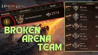 The Most "TOXIC" Arena Team In Dragonheir Silent Gods... Invincible defense？