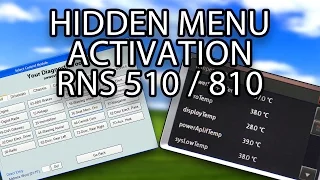 How to activate hidden menu RNS-510 810 Columbus MFD3 (testmode VCDS VW Skoda Seat)