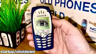 Ericsson T65 startup and shutdown - by Old Phones World