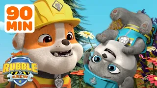 Rubble's Silly Family Moments! w/ Motor & Charger | 90 Minute Compilation | Rubble & Crew