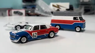 Hot Wheels Team Transport Rover P6 Group 2 & HW Rally Hauler