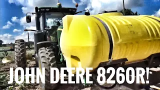 John Deere 8260R with auto steer spraying cotton and watch me struggle