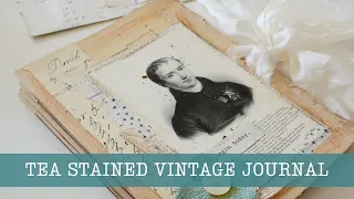 Tea Dyed Vintage Journal Tutorial